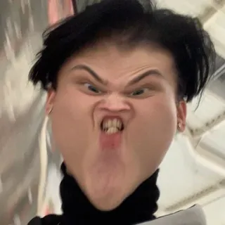 😤 cara graciosa, meme, tonto, chiflado, expresión, cara, retrato telegram sticker