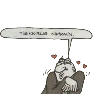 ❤ TIŞIKKIRLAR SIPIRMIN. 만화, 하트, 표정, 사랑 telegram sticker