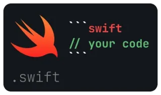 ⌨️ swift // your code .swift Swift, programmazione, codice, sviluppo, software, tecnologia telegram sticker