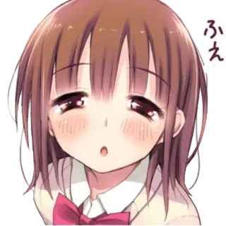 💓 ふえ Anime, Meisje, Lief, Huil telegram sticker