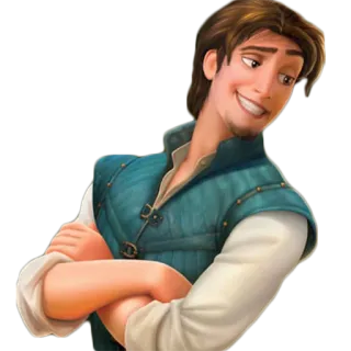 😜 Flynn Rider Tangled disney, công chúa tóc mây, flynn rider, eugene fitzherbert, hoạt hình telegram sticker