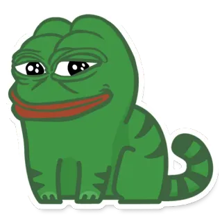 😏 Pepe the Frog pepe, katak, meme, stiker, meme internet telegram sticker
