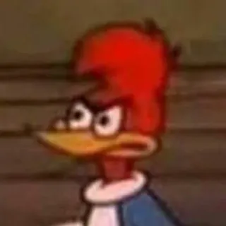 😠 Woody Woodpecker cartoon, woody woodpecker, animated, bird telegram sticker