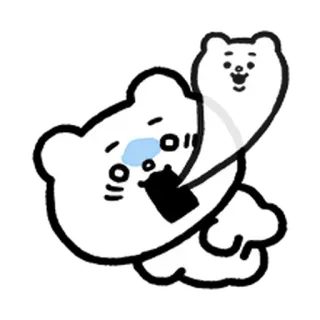 💨 クマ, 漫画, かわいい, ステッカー telegram sticker