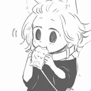 💛 Anime, Manga, Kawaii, Chibi, Essen, Taiyaki, Süß, Illustration telegram sticker