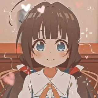 💗 Chica anime, Dibujo animado, Lindo, Kawaii telegram sticker