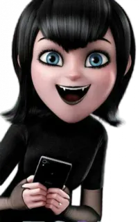 🧛‍♀ Mavis Dracula Hotel Transylvania cartoon, vampire, character, animated telegram sticker