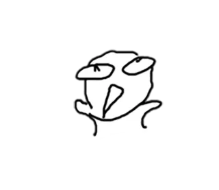 😠 Cartoon, Zeichnung, Ausdruck, Aufgeregt, Schock, Überrascht whatsapp sticker