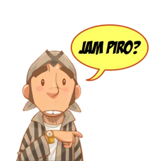 ⏲ JAM PIRO? Bahasa Indonesia, Kartun, Pertanyaan, Waktu, Jam telegram sticker