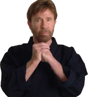 😡 Chuck Norris actor, martial arts, karate, walker texas ranger, celebrity telegram sticker