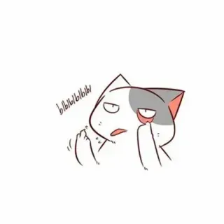 🤔 bbbbbbbb! cat, angry, cartoon, cute, animal telegram sticker