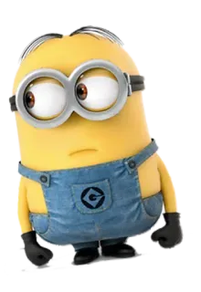 😒 Minion Minion, cartone animato, Cattivissimo me, carino, giallo telegram sticker