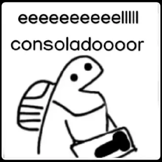 😫 eeeeeeeeeeelllll
consoladoooor doodle, stick figure, funny, whimsical telegram sticker