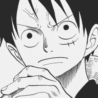 😤 Monkey D. Luffy One Piece Anime, Manga, Ruffy, One Piece, Monkey D. Luffy, Cartoon, Pirat telegram sticker
