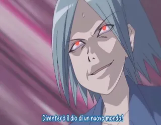 😈 Diventerò il dio di un nuovo mondo! Anime, Malvagio, Cattivo, Manga, Cartone animato telegram sticker