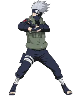 🔪 Kakashi Hatake Naruto Kakashi, Naruto, anime, ninja, manga, character, fanart whatsapp sticker