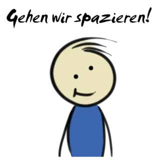 😉 Cartoon, Strichmännchen, Zeichnung, Simpel, Figur, Illustration whatsapp sticker