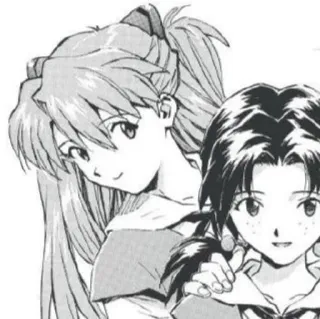 👾 Evangelion anime, manga, evangelion, rei ayanami, Asuka Langley Soryu, characters telegram sticker