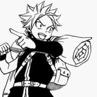 💁 Natsu Dragneel Fairy Tail Anime, Manga, Natsu, Fairy Tail, Magier, Abenteuer, Fantasy whatsapp sticker