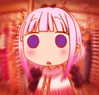 😨 Kanna Kamui Miss Kobayashi's Dragon Maid Аниме, Канна Камуи, Милый, Dragon Maid, Наклейка, Канна telegram sticker