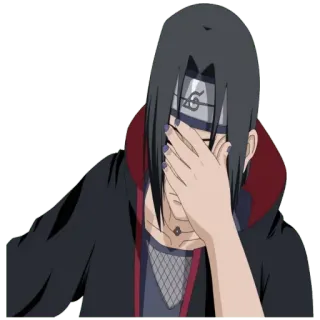 🤦‍♂️ Itachi Uchiha Naruto anime, manga, Itachi, Naruto, character, ninja telegram sticker