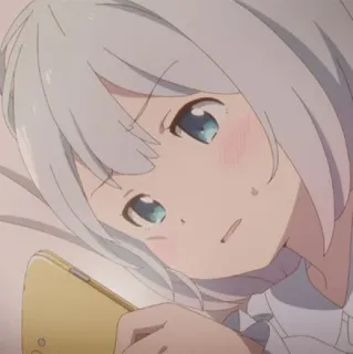 😬 アニメ, 女の子, かわいい, カワイイ, 漫画, キャラクター telegram sticker