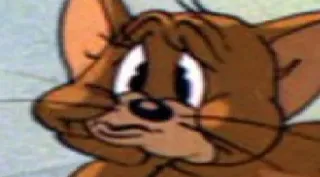 😔 Jerry Mouse Tom and Jerry telegram sticker