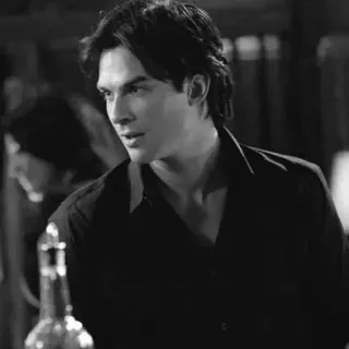 ▪️ Damon Salvatore The Vampire Diaries Pamiętniki wampirów, Damon Salvatore, Wampir, Serial TV, Ian Somerhalder telegram sticker