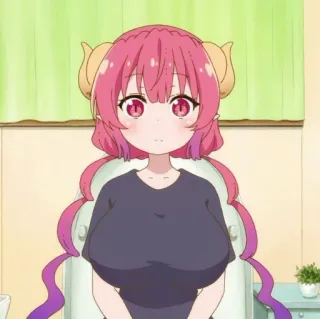 😶 Ilulu Miss Kobayashi's Dragon Maid Anime, Drache, Süß, Charakter, Ilulu telegram sticker