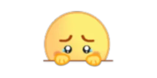 😯 sad, crying, emoji, kawaii, cute telegram sticker