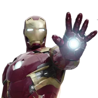 ✋ Iron Man Iron Man, Marvel, Superhéroe, Pegatina, Vengadores whatsapp sticker