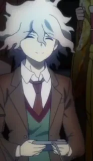 🕹 Nagito Komaeda Danganronpa anime, character, videogame telegram sticker