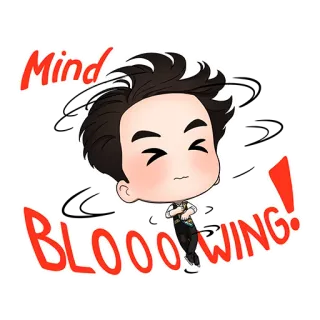 👻 Mind BLOOOOWING! seru, terkejut, semangat, kartun, menakjubkan, terkejut, terpana whatsapp sticker