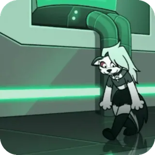 🥲 Loona Helluva Boss Helluva Boss, Loona, Cartoon, Animiert telegram sticker