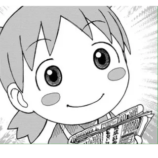 🍀 Anime, Mangá, Jornal, Personagem, Ilustração whatsapp sticker