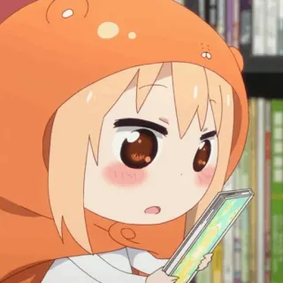 ✨ Himouto Umaru-chan Himouto! Umaru-chan Anime, Manga, Umaru, Chibi, Lindo, Sudadera con capucha telegram sticker