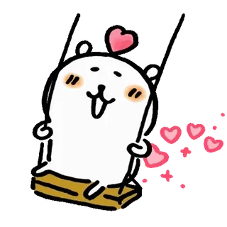 💬 Beer, Cartoon, Kawaii, Schattig, Liefde, Harten telegram sticker