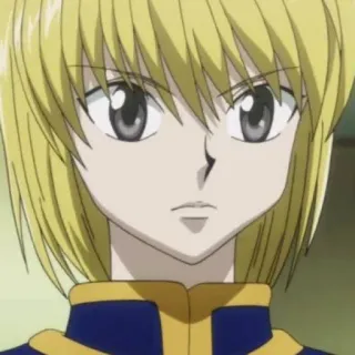 🇯🇵 Kurapika Hunter x Hunter anime, manga, hunter x hunter, kurapika, character, blonde hair, grey eyes telegram sticker