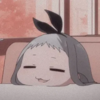 😌 Anime, Niedlich, Verschlafen, Chibi, Entspannt telegram sticker