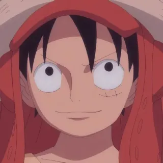 😈 Monkey D. Luffy One Piece Anime, One Piece, Luffy, Monkey D. Luffy, Dessin animé, Pirate telegram sticker