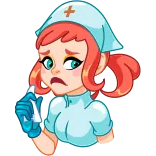 Cute Nurse | @Premium_Emojis_Telegram telegram emojis 😭