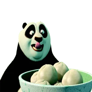 😝 Po Kung Fu Panda Panda, Dibujos animados, Comida, Empanadillas, Animación whatsapp sticker