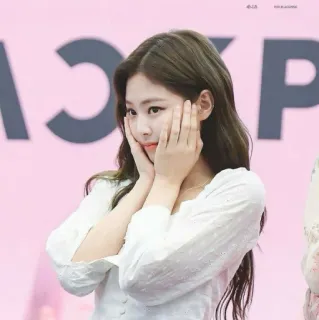 🧁 Jennie Kim Jennie, BLACKPINK, K-pop, cantante, idol, carina, bella whatsapp sticker