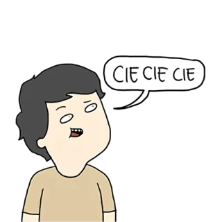 😜 CIE CIE CIE telegram sticker