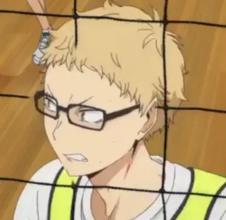 ✨ Kei Tsukishima Haikyuu!! anime, Haikyuu, volleyball, Kei Tsukishima telegram sticker