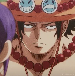 🌟 Portgas D. Ace One Piece Anime, One Piece, Ace, Portgas D. Ace, Pirata, Sticker whatsapp sticker