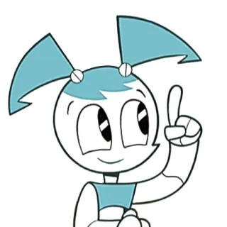 😎 Jenny Wakeman My Life as a Teenage Robot robot, dessin animé, Jenny Wakeman, mon incroyable vie de robot telegram sticker