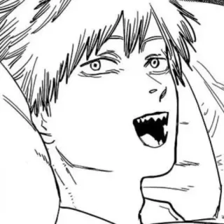 🔪 Denji Chainsaw Man Anime, Manga, Chainsaw Man, Denji, Anime Charakter whatsapp sticker