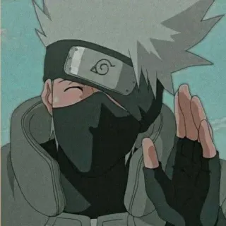 🖖 Kakashi Naruto Anime, Kreskówka, Ninja, Kakashi, Naruto telegram sticker