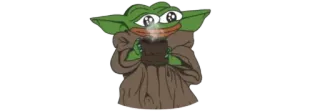 ☘ Pepe the Frog Pepe, Sapo, Meme, Meme da Internet, Bebendo, Café telegram sticker